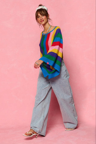 karavan clothing fashion spring summer 26 nai collection delphine knitted top multicolor stripes