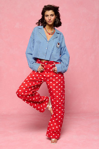karavan clothing fashion spring summer 26 nai collection sophina trousers polka hearts red