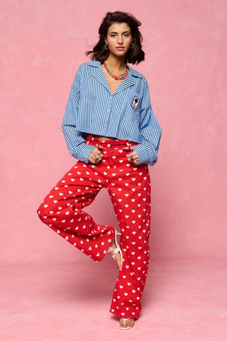 karavan clothing fashion spring summer 26 nai collection giovanna shirt blue stripes