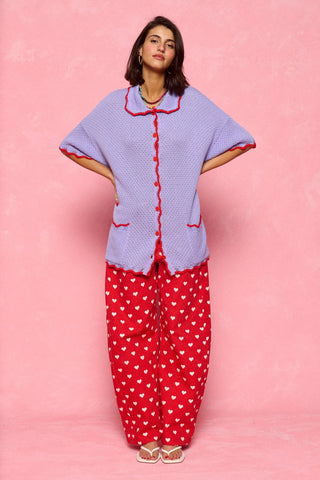 karavan clothing fashion spring summer 26 nai collection hilary knitted shirt lilac