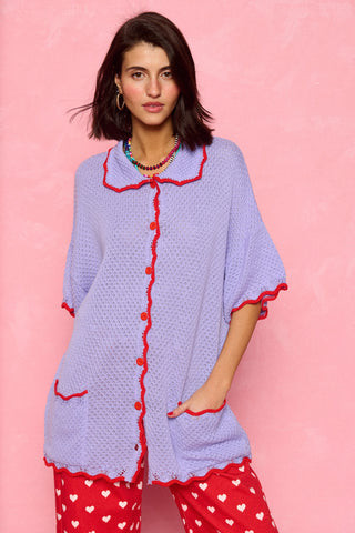 karavan clothing fashion spring summer 26 nai collection hilary knitted shirt lilac