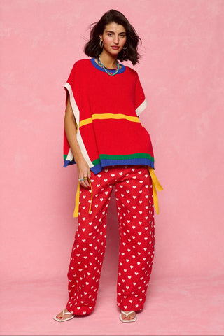 karavan clothing fashion spring summer 26 nai collection mary knitted vest red