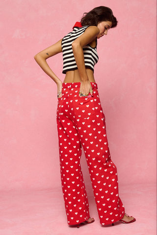 karavan clothing fashion spring summer 26 nai collection sophina trousers polka hearts red