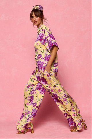 karavan clothing fashion spring summer 26 nai collection stevie trousers purple floral lemon