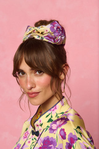 Tribe Scrunchie (Floral Purple)