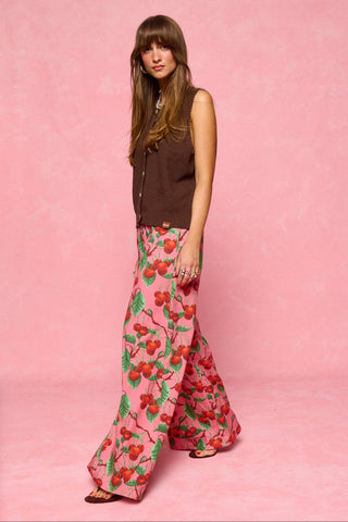 karavan clothing fashion spring summer 26 nai collection hilda trousers cherries pink