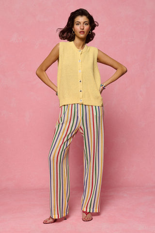 karavan clothing fashion spring summer 26 nai collection emine trousers off white multicolor stripes