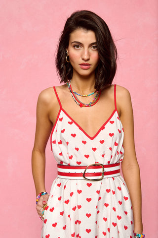 karavan clothing fashion spring summer 26 nai collection trey belt leather red white