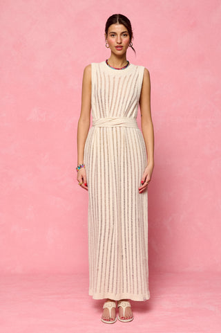 karavan clothing fashion spring summer 26 krvn nai collection taylor knitted dress ivory