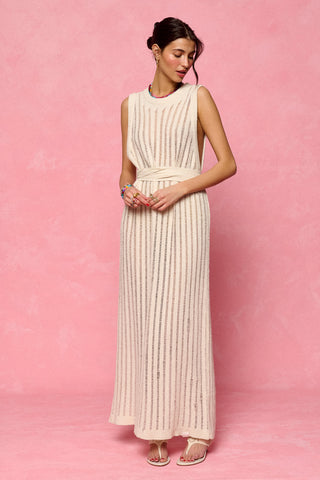 karavan clothing fashion spring summer 26 krvn nai collection taylor knitted dress ivory