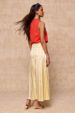 karavan clothing fashion krvn spring summer 26 nai collection noemia skirt lemon yellow