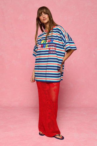 karavan clothing fashion spring summer 26 nai collection paula tee multicolor stripes