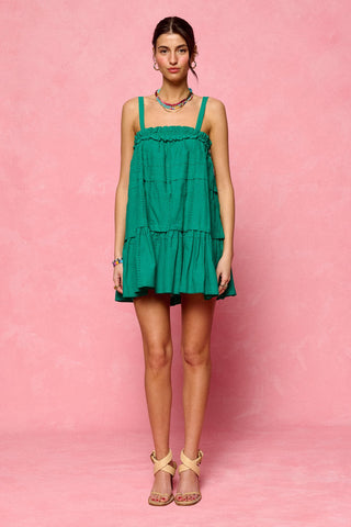 karavan clothing fashion krvn spring summer 26 nai collection vienna mini dress green