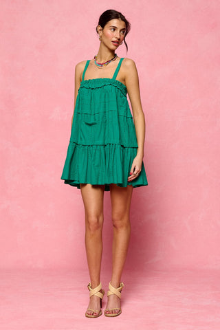 karavan clothing fashion krvn spring summer 26 nai collection vienna mini dress green