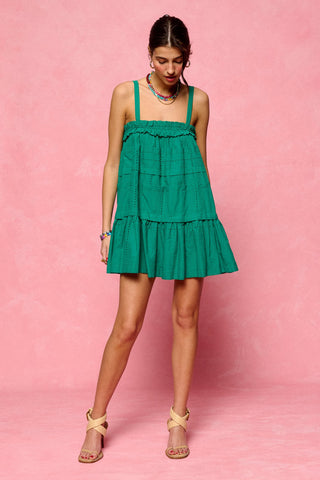 karavan clothing fashion krvn spring summer 26 nai collection vienna mini dress green