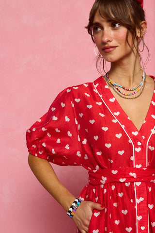 karavan clothing fashion spring summer 26 nai collection wendy dress polka hearts red
