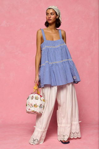 karavan clothing fashion planet homeware spring summer 26 nai collection farm bandana ivory blue stripes