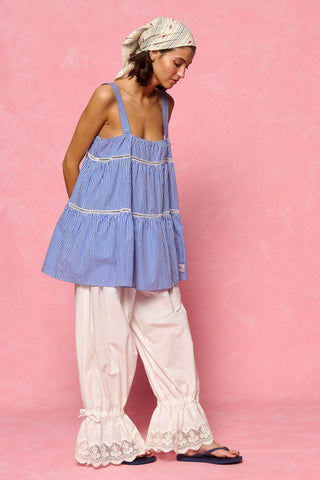 karavan clothing fashion planet homeware spring summer 26 nai collection farm bandana ivory blue stripes