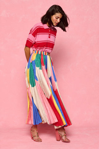 karavan clothing fashion spring summer 26 nai collection zendaya skirt multicolor waves