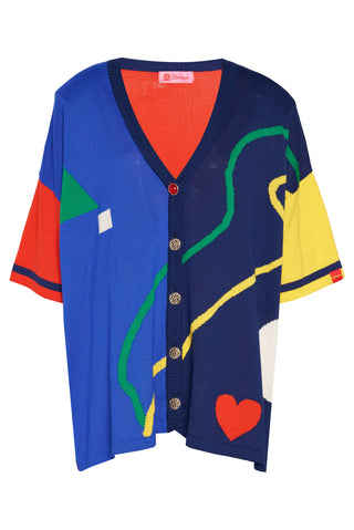 karavan clothing fashion spring summer 26 nai collection aliana knitted shirt blue red