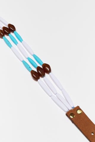 karavan clothing fashion spring summer 26 nai collection beaded belt leather multicolor