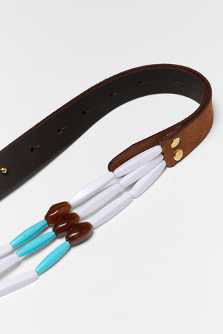 karavan clothing fashion spring summer 26 nai collection beaded belt leather multicolor