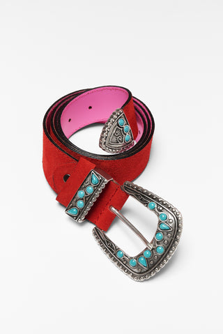 karavan clothing fashion spring summer 26 nai collection tara belt red leather