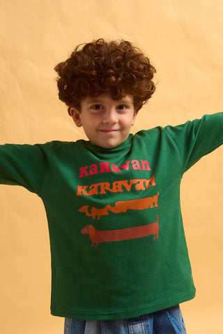 karavan clothing fashion fall winter 25 homecoming rookies collection dennis longsleeve green