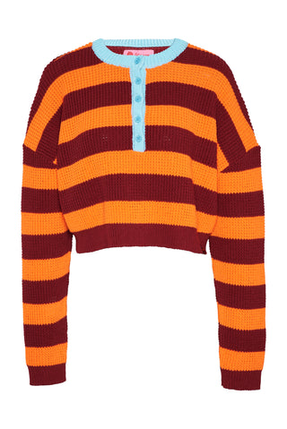 karavan clothing fashion spring summer 26 nai collection bianca knitted cropped top orange bordeaux