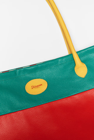 karavan clothing fashion spring summer 26 nai collection leather bag red green