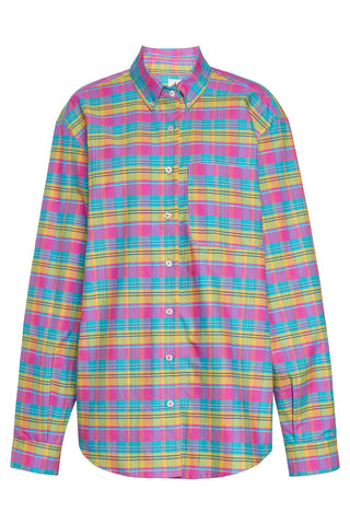 karavan clothing fashion planet homeware spring summer 26 nai collection boyfriend shirt checked pink yellow light blue
