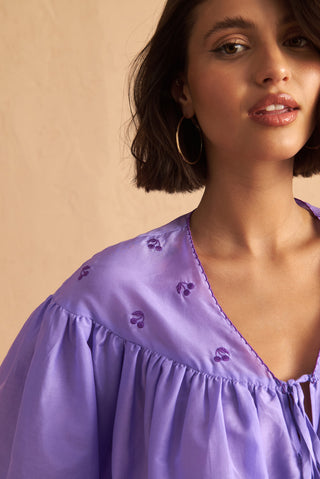 karavan clothing fashion spring summer 25 brenda top purple