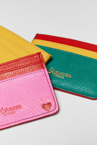 karavan clothing fashion spring summer 26 nai collection card holder pink leather