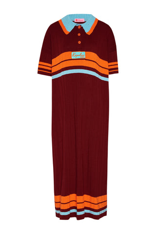 karavan clothing fashion spring summer 26 nai collection carmel knitted dress bordeaux orange