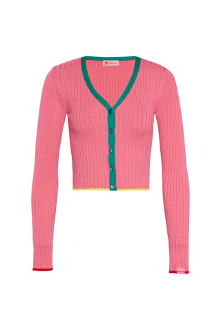 karavan clothing fashion spring summer 26 nai collection carolina knitted cardigan pink