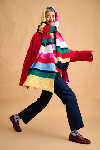 karavan clothing fashion fall winter 25 homecoming collection luna scarf multicolor