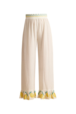karavan clothing fashion spring summer 25 charlotte trousers lemons white
