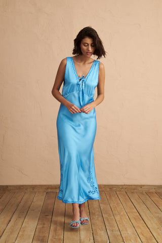 karavan clothing fashion spring summer 25 planet karavan satin nightgown ciel