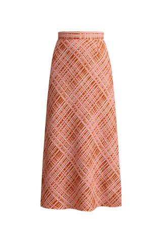 karavan clothing fashion KRVN well i did fall winter 24 25 cinzia skirt terracotta