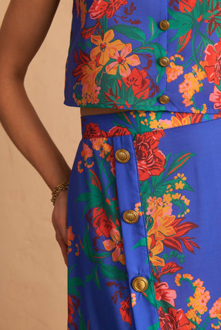 karavan clothing fashion spring summer 25 clea skirt floral blue