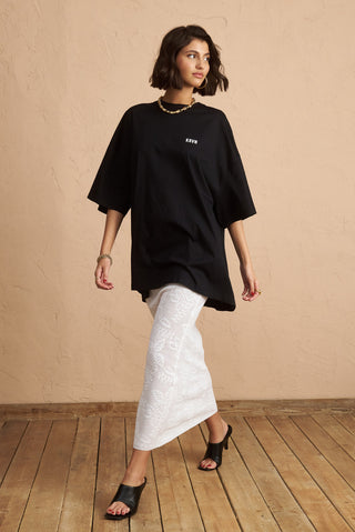 karavan clothing fashion spring summer 25 krvn mira knitted skirt white