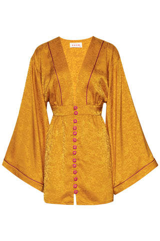 karavan clothing fashion spring summer 26 krvn nai collection daisy mini dress yellow