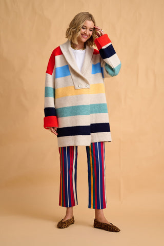karavan clothing fashion fall winter 25 homecoming collection anastazia trousers multicolor stripes