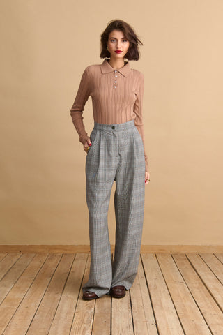karavan clothing fashion KRVN well i did fall winter 24 25 drew trousers checked