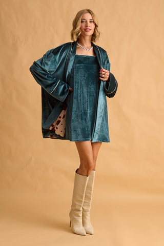 karavan clothing fashion fall winter 25 krvn homecoming collection dua mini dres petrol