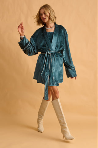 karavan clothing fashion fall winter 25 krvn homecoming collection naya kimono petrol