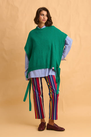 karavan clothing fashion fall winter 25 homecoming collection maxime knitted vest green