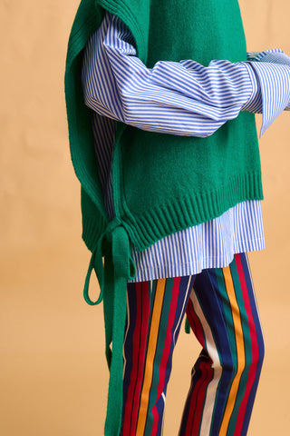 karavan clothing fashion fall winter 25 homecoming collection maxime knitted vest green