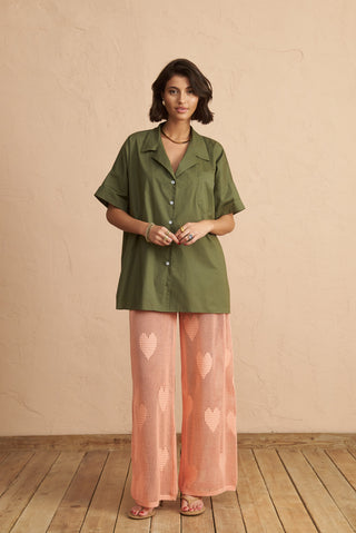 karavan clothing fashion spring summer 25 krvn emerald knitted trousers beige