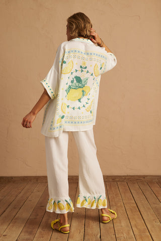 karavan clothing fashion spring summer 25 charlotte trousers lemons white